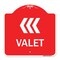 Signmission Designer Series Sign-Valet Left Arrow, Red & White Aluminum Sign, 18" x 18", RW-1818-22772 A-DES-RW-1818-22772 - alternate 1